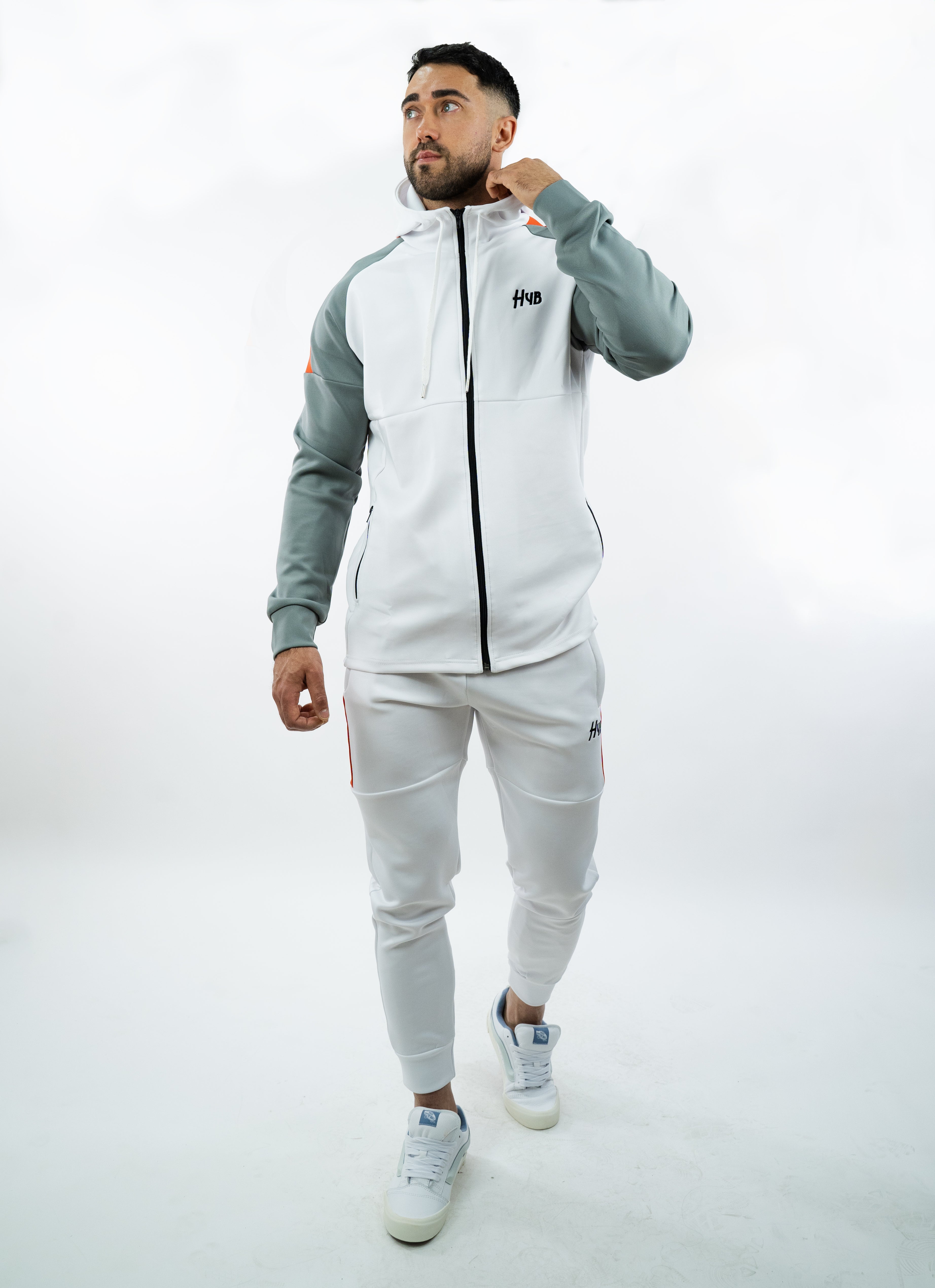 JOGGERS IMPRESSION BIANCO