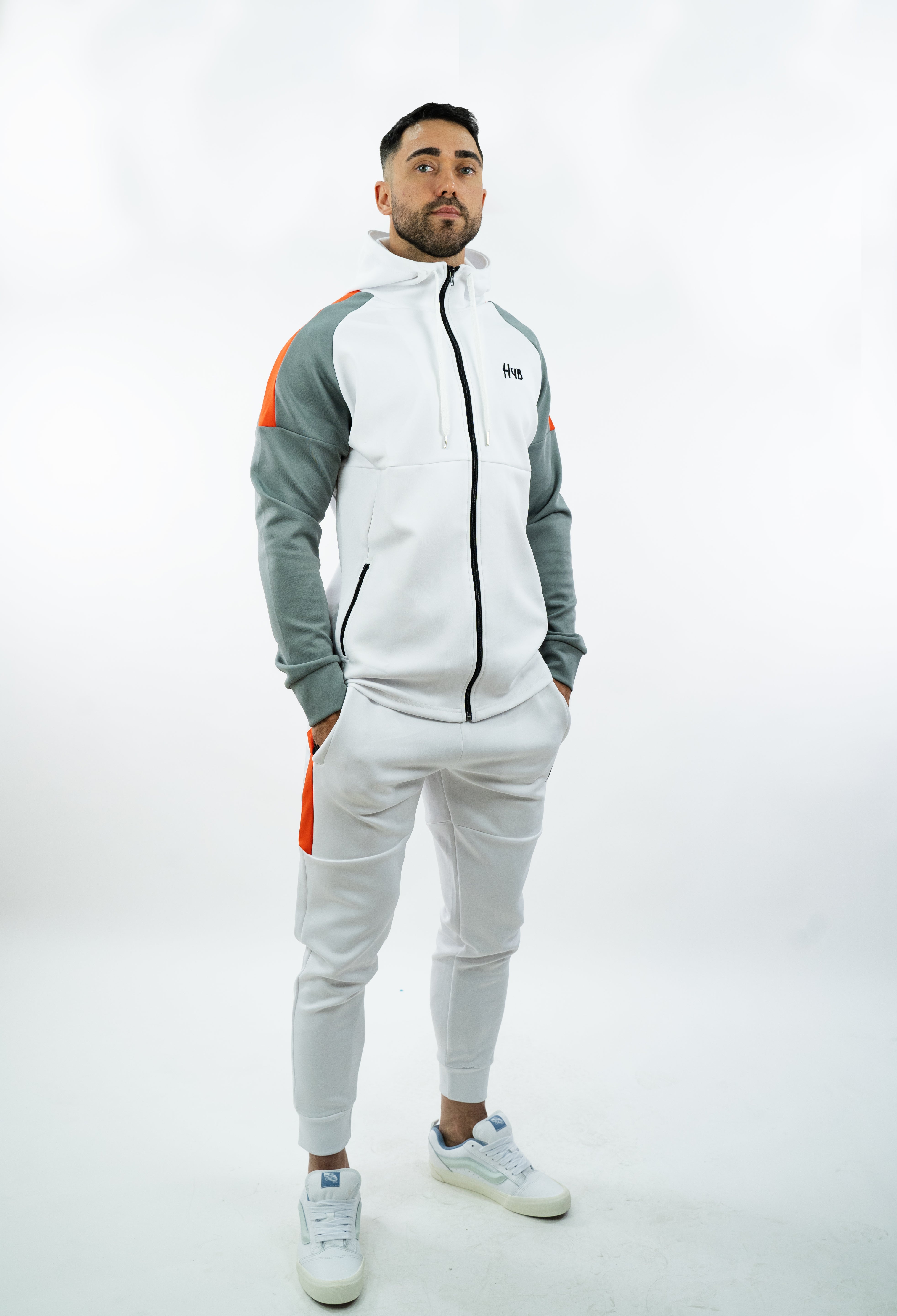 JOGGERS IMPRESSION BIANCO