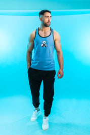 CANOTTA GYM HEROES AZZURRA