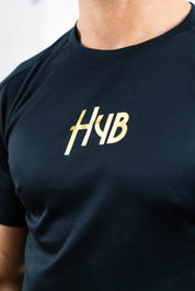 T-SHIRT PERFORMANCE NERA GOLD LOGO limited edition