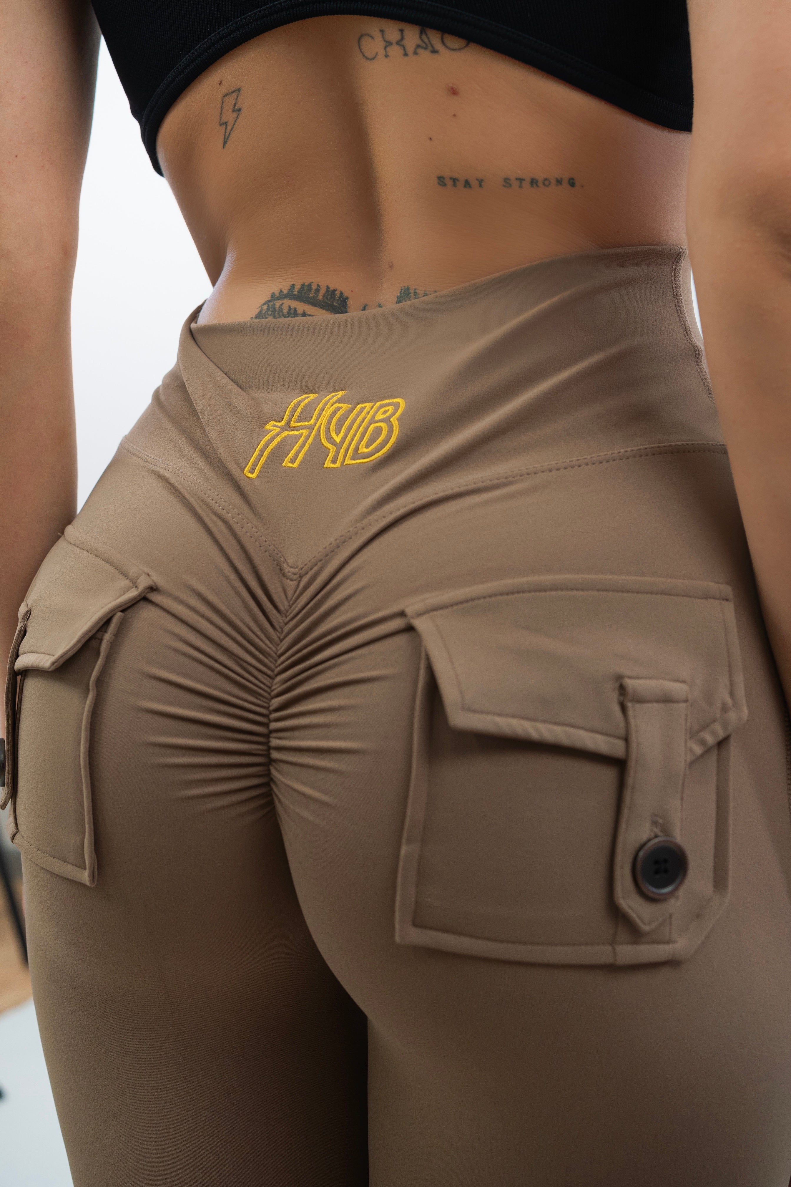 LEGGINGS A ZAMPA DI ELEFANTE VENUS BEIGE