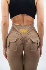 LEGGINGS A ZAMPA DI ELEFANTE VENUS BEIGE
