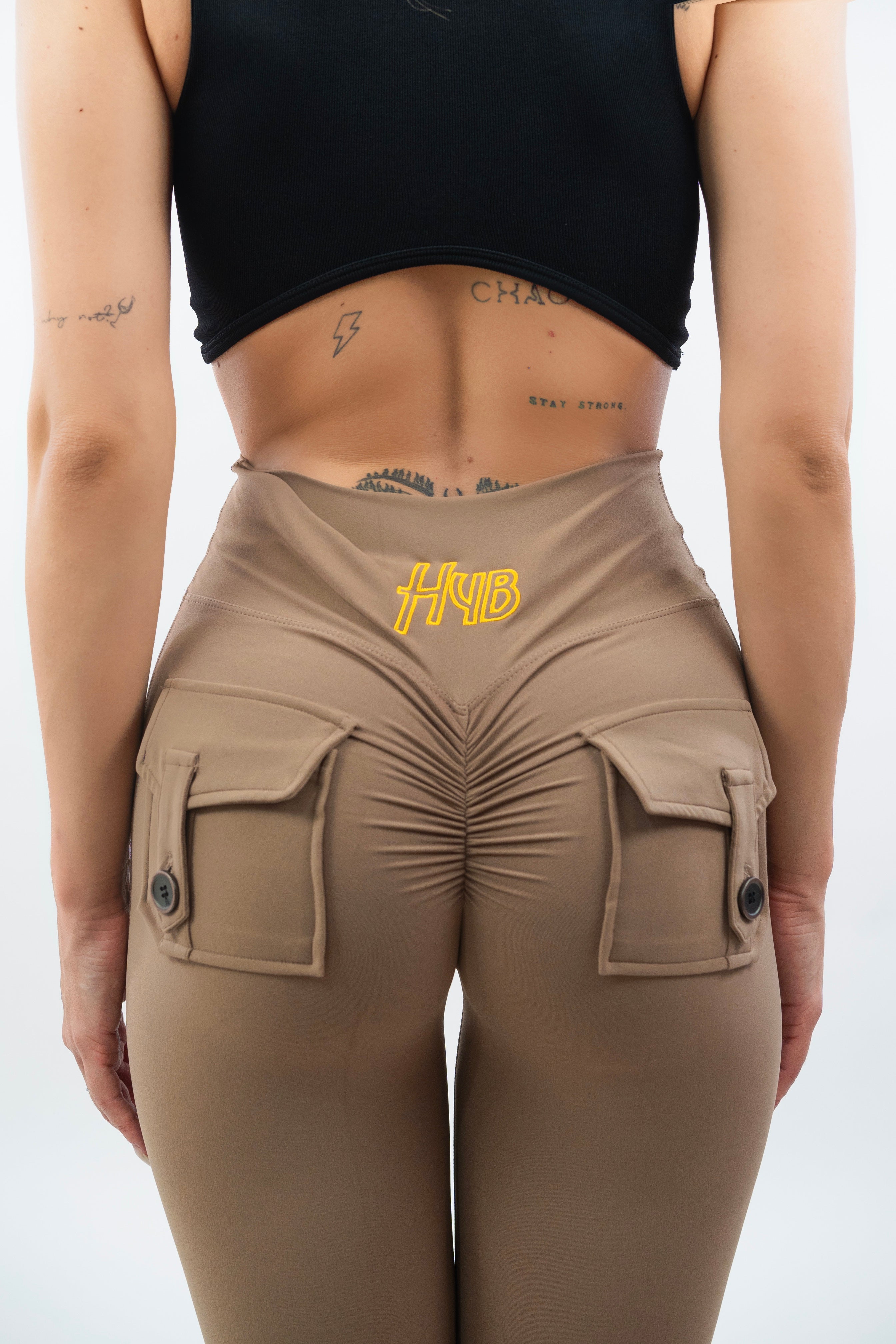 LEGGINGS A ZAMPA DI ELEFANTE VENUS BEIGE