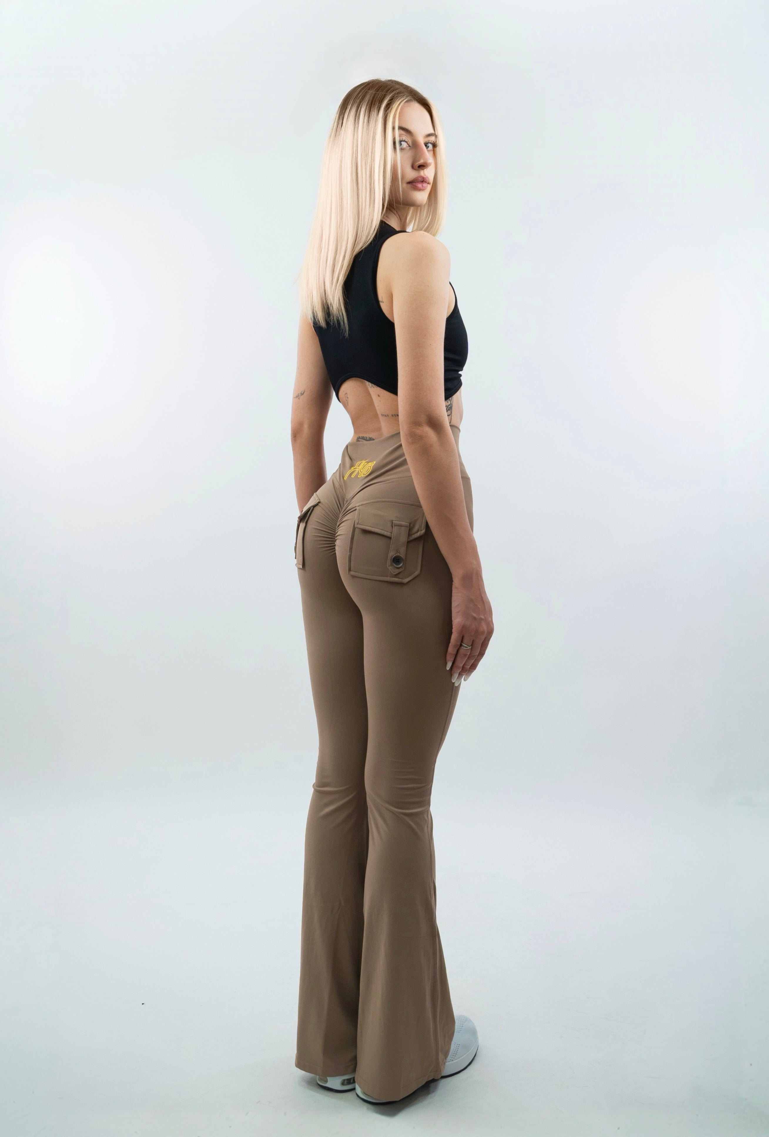 LEGGINGS A ZAMPA DI ELEFANTE VENUS BEIGE