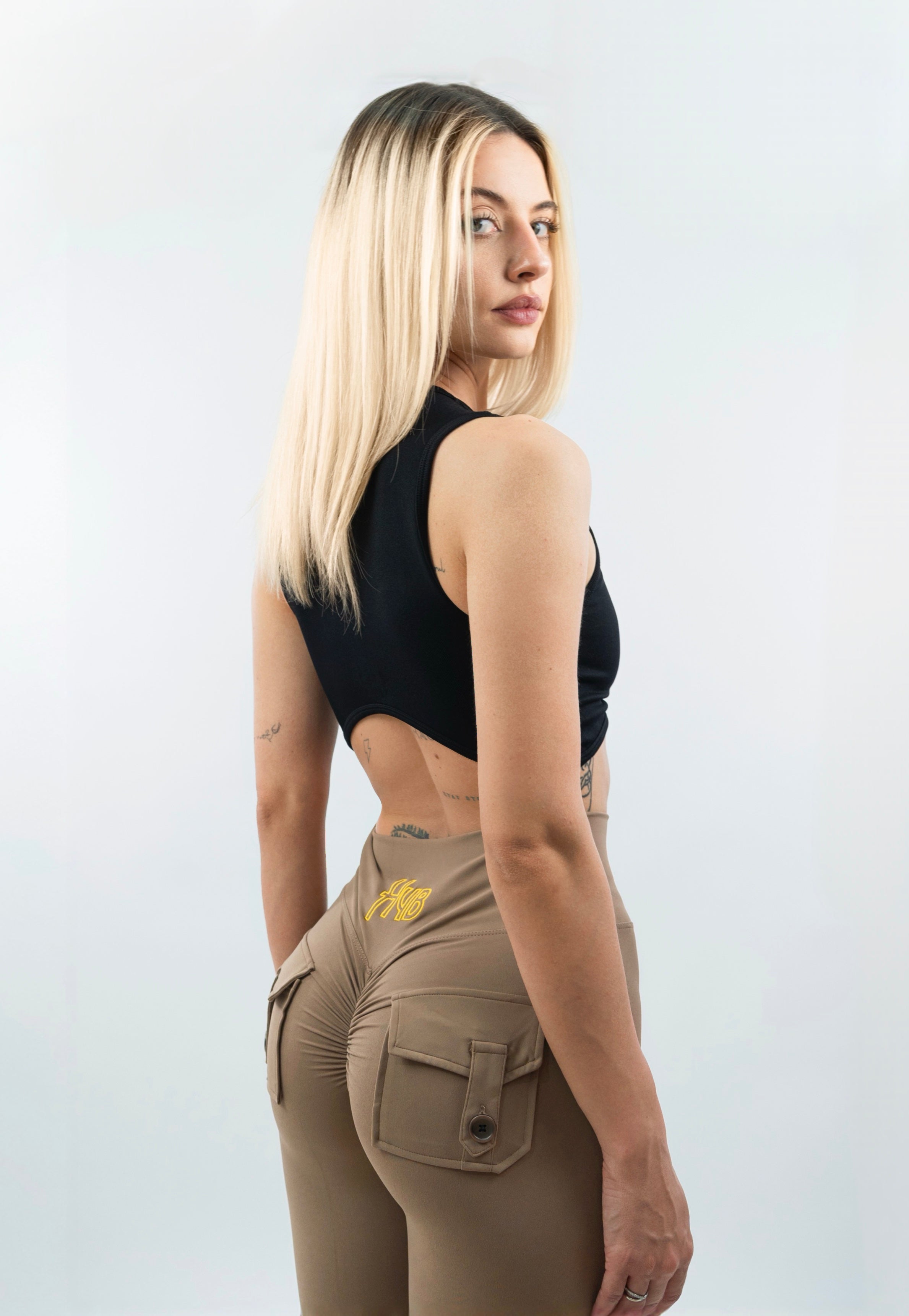 LEGGINGS A ZAMPA DI ELEFANTE VENUS BEIGE