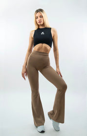 LEGGINGS A ZAMPA DI ELEFANTE VENUS BEIGE