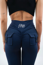 LEGGINGS A ZAMPA DI ELEFANTE VENUS BLU NAVY