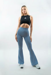 LEGGINGS A ZAMPA DI ELEFANTE VENUS AZZURRO