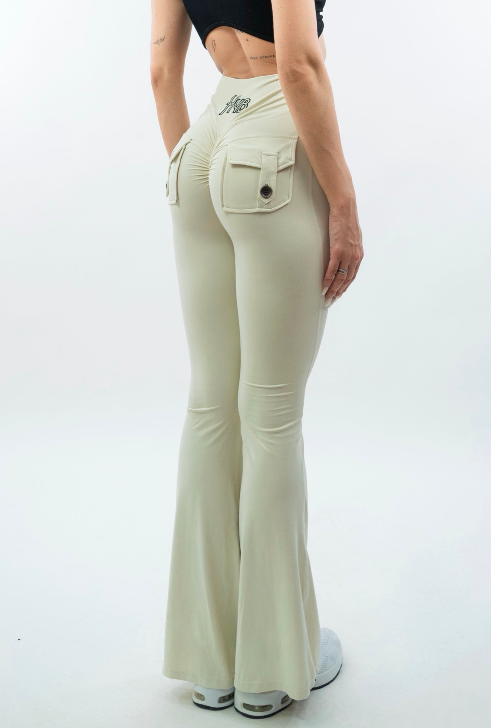 LEGGINGS A ZAMPA DI ELEFANTE VENUS CREMA
