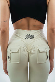 LEGGINGS A ZAMPA DI ELEFANTE VENUS CREMA