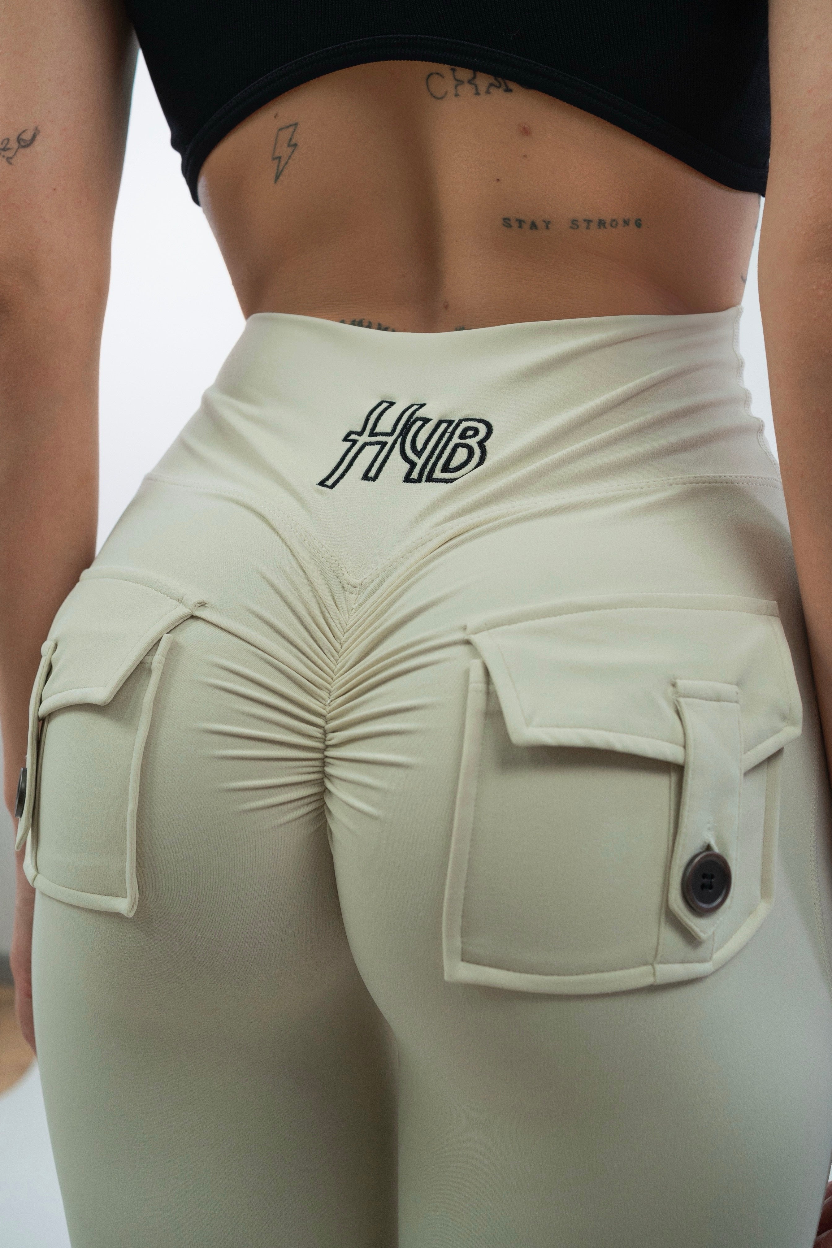LEGGINGS A ZAMPA DI ELEFANTE VENUS CREMA