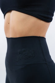 LEGGINGS A ZAMPA DI ELEFANTE AURA NERO