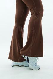 LEGGINGS A ZAMPA DI ELEFANTE AURA MARRONE