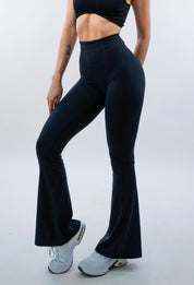 LEGGINGS A ZAMPA DI ELEFANTE AURA NERO