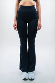 LEGGINGS A ZAMPA DI ELEFANTE AURA NERO