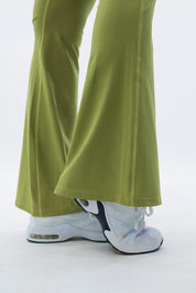 LEGGINGS A ZAMPA DI ELEFANTE AURA OLIVA