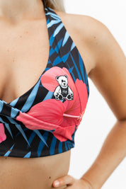 TOP INTENSE FLORAL NERO