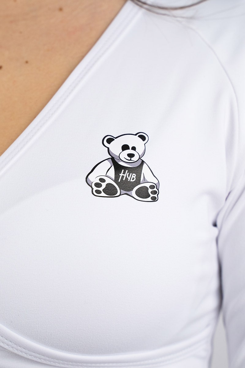 CROP TOP INTENSE BIANCO - MANICA LUNGA