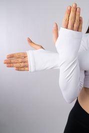 CROP TOP INTENSE BIANCO - MANICA LUNGA