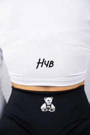 CROP TOP INTENSE BIANCO - MANICA LUNGA