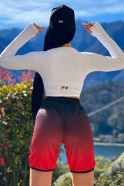 CROP TOP INTENSE BIANCO - MANICA LUNGA