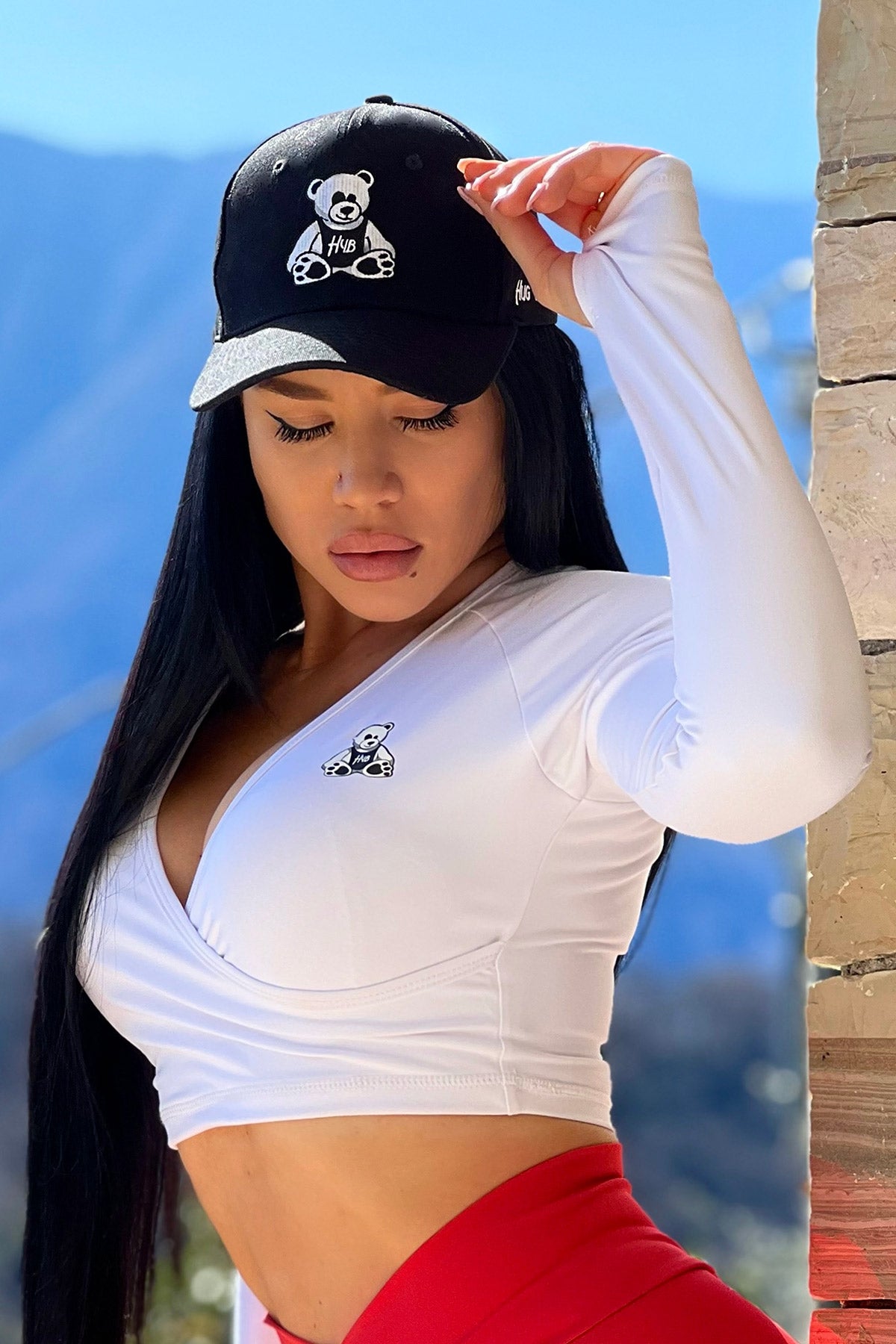CROP TOP INTENSE BIANCO - MANICA LUNGA