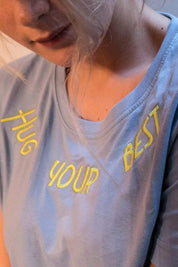 T-SHIRT DONNA AZZURRA