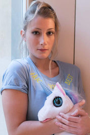 T-SHIRT DONNA AZZURRA