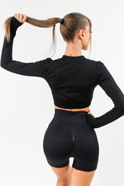 CROP TOP HARMONY NERO