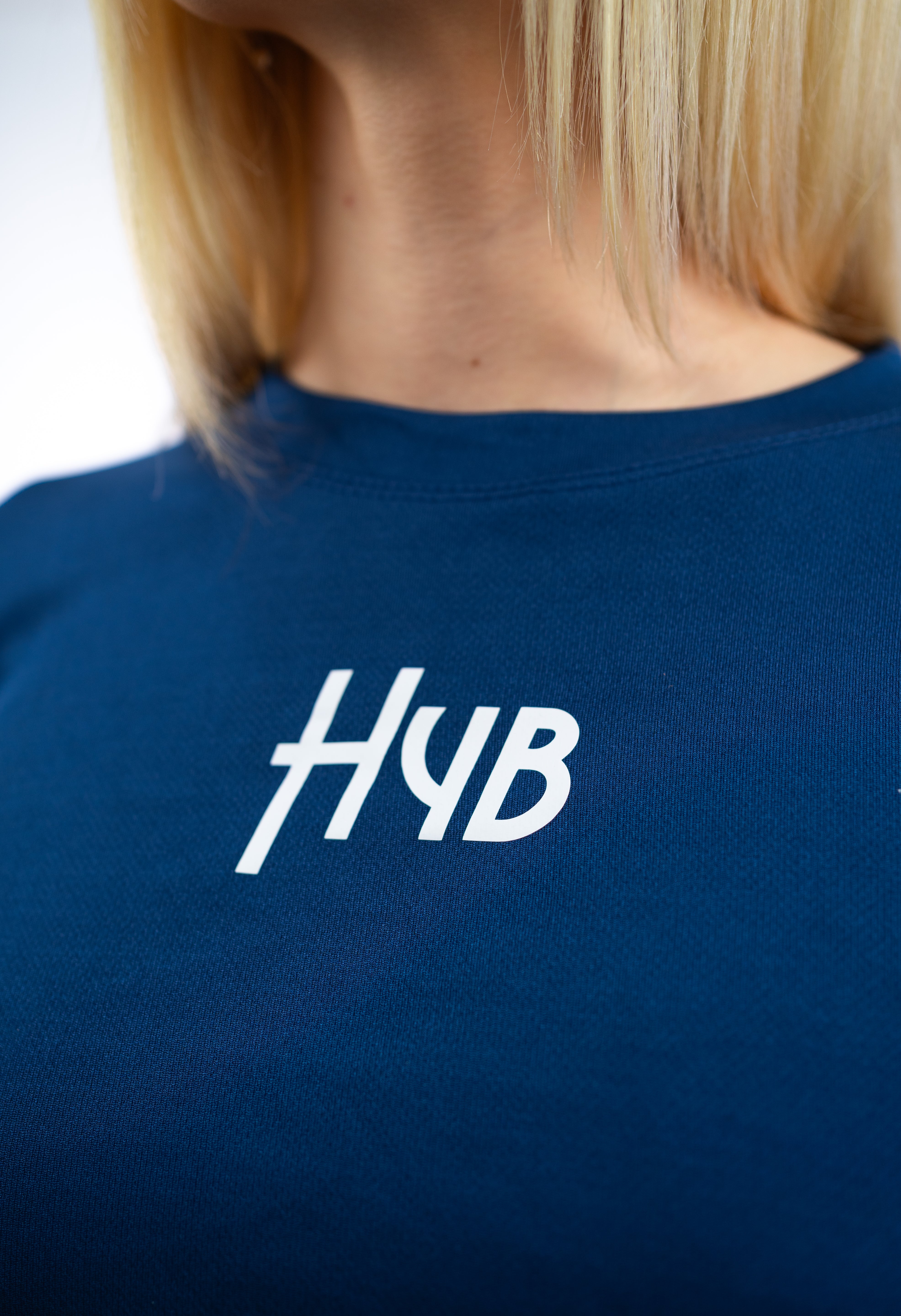 T-SHIRT CROP NOBODY BLU NAVY