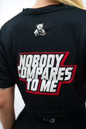 T-SHIRT CROP NOBODY NERA