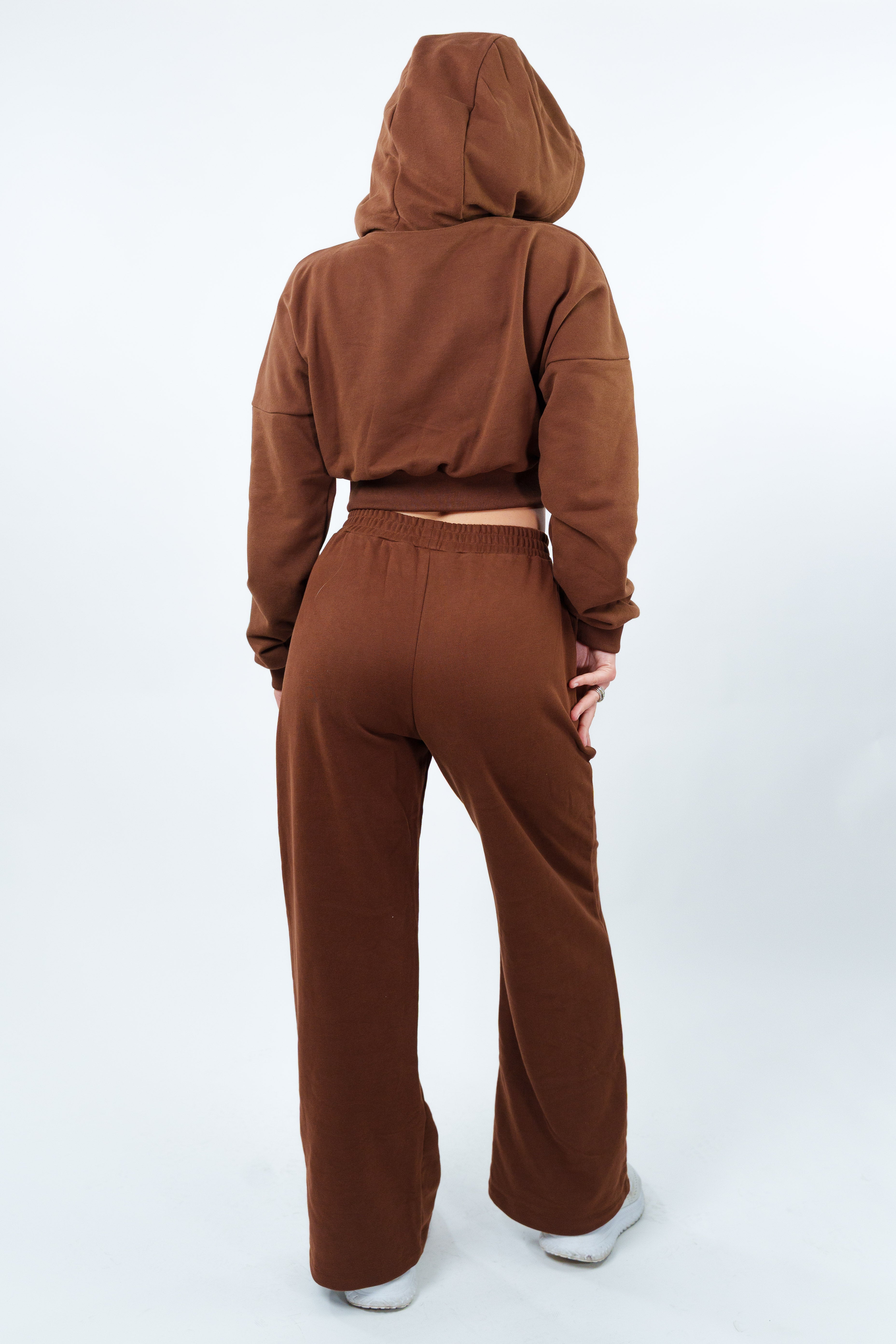 PANTALONE PALAZZO ESSENZA MARRONE