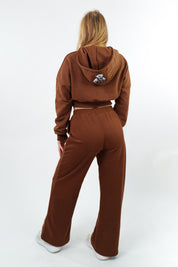 FELPA CROP ESSENZA MARRONE