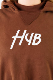 FELPA CROP ESSENZA MARRONE