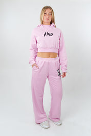 PANTALONE PALAZZO ESSENZA ROSA