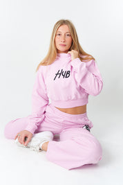 FELPA CROP ESSENZA ROSA