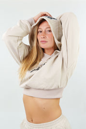 FELPA CROP ESSENZA AVORIO