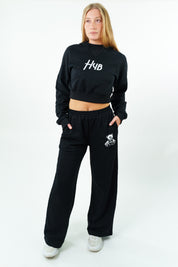 FELPA CROP ESSENZA NERA