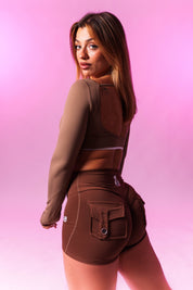 SHORTS VENUS MARRONE