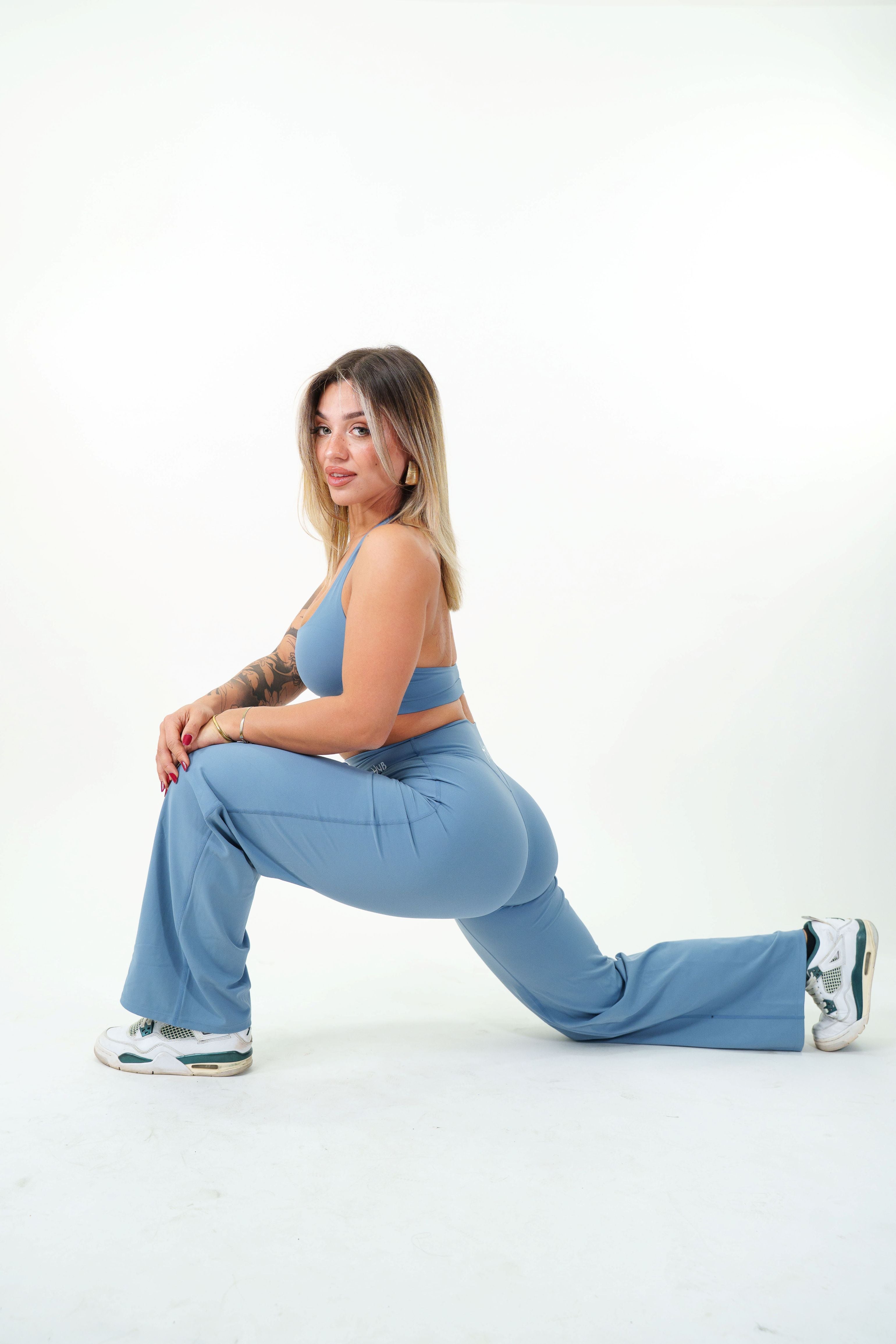 LEGGINGS PALAZZO RITUAL COBALTO