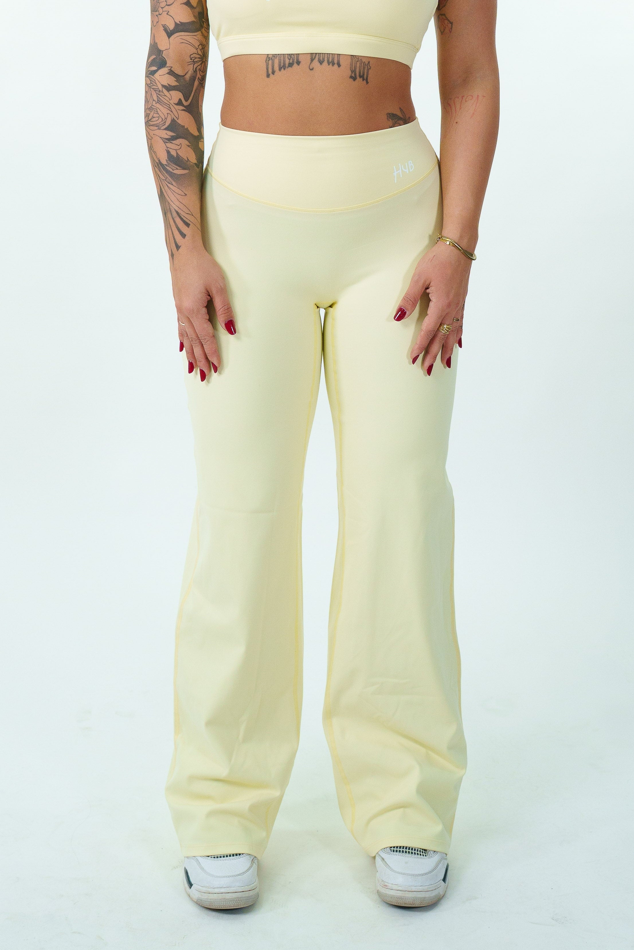 LEGGINGS PALAZZO RITUAL GIALLO