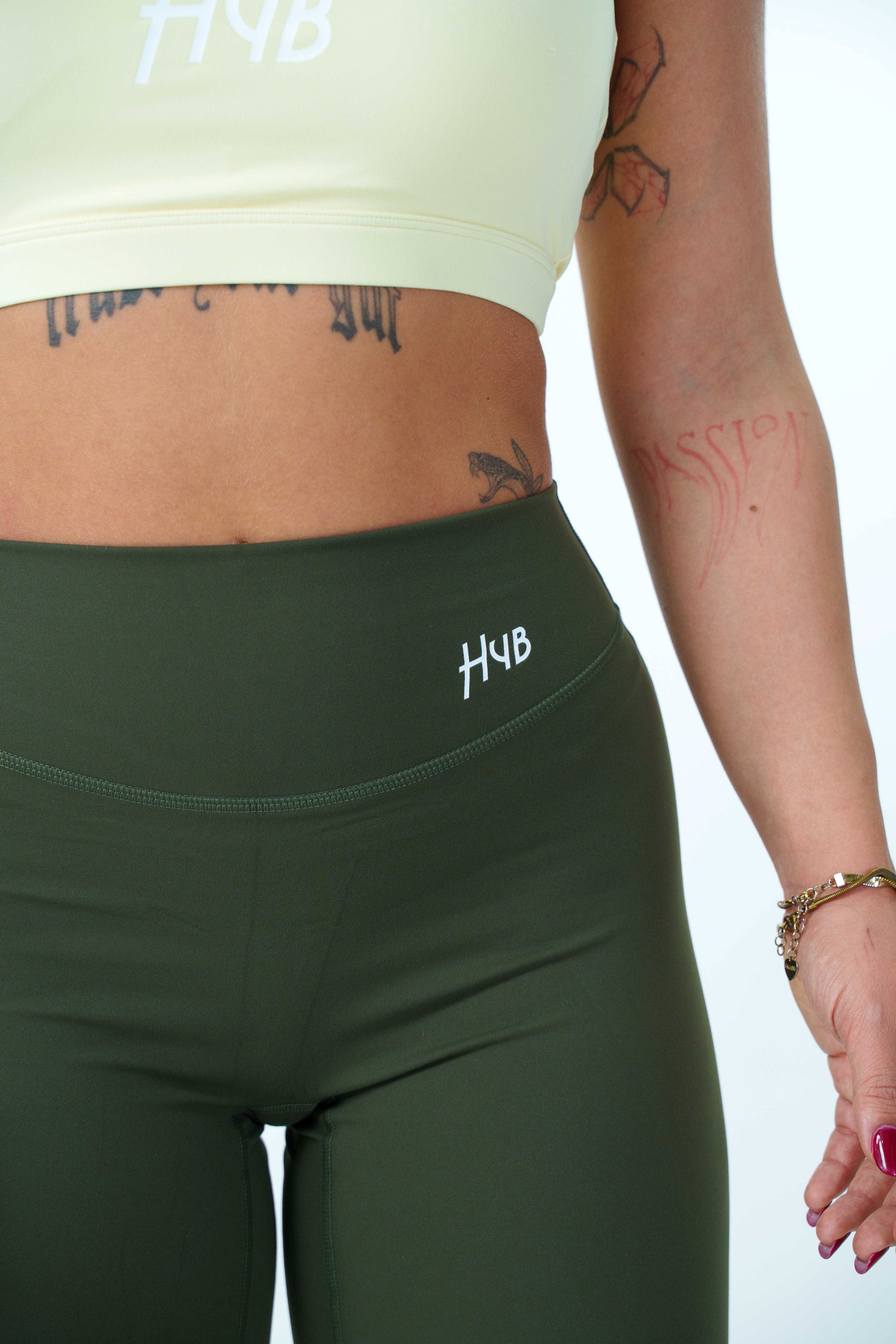 LEGGINGS PALAZZO RITUAL VERDE MILITARE