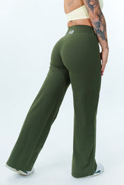 LEGGINGS PALAZZO RITUAL VERDE MILITARE