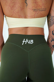 LEGGINGS PALAZZO RITUAL VERDE MILITARE