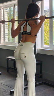 LEGGINGS A ZAMPA DI ELEFANTE VENUS CREMA