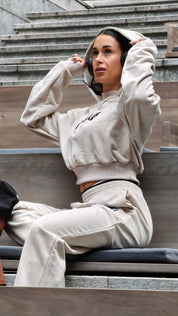 FELPA CROP ESSENZA AVORIO