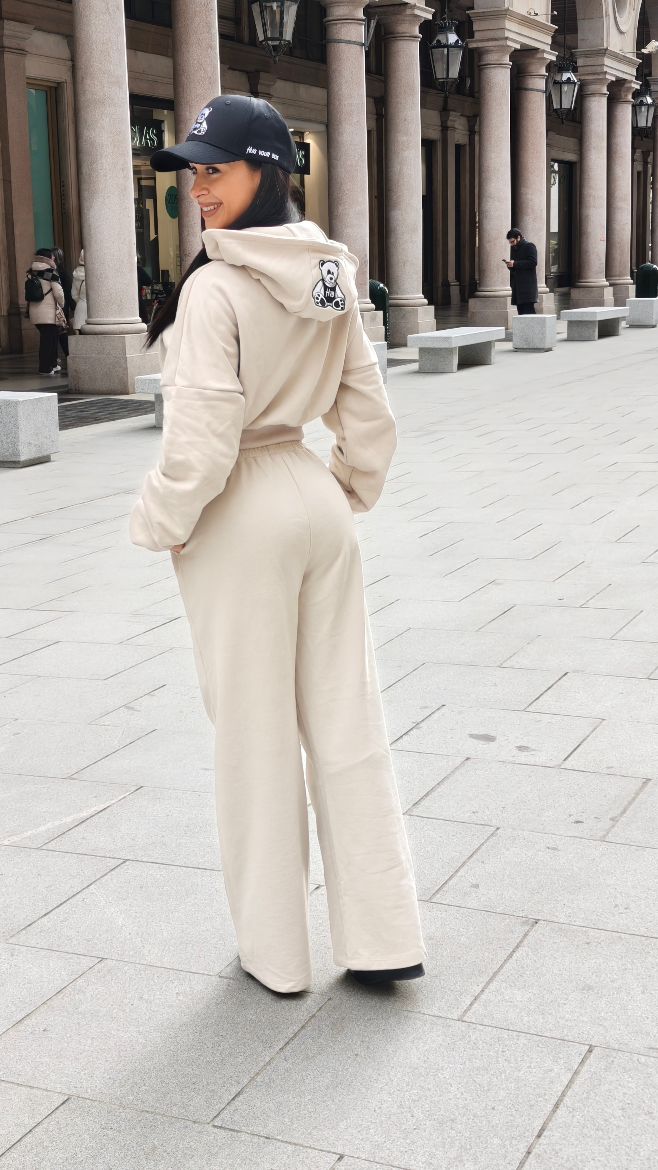 PANTALONE PALAZZO ESSENZA AVORIO