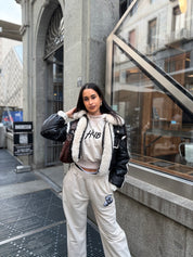 FELPA CROP ESSENZA AVORIO