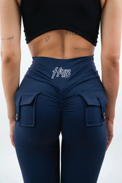LEGGINGS A ZAMPA DI ELEFANTE VENUS BLU NAVY