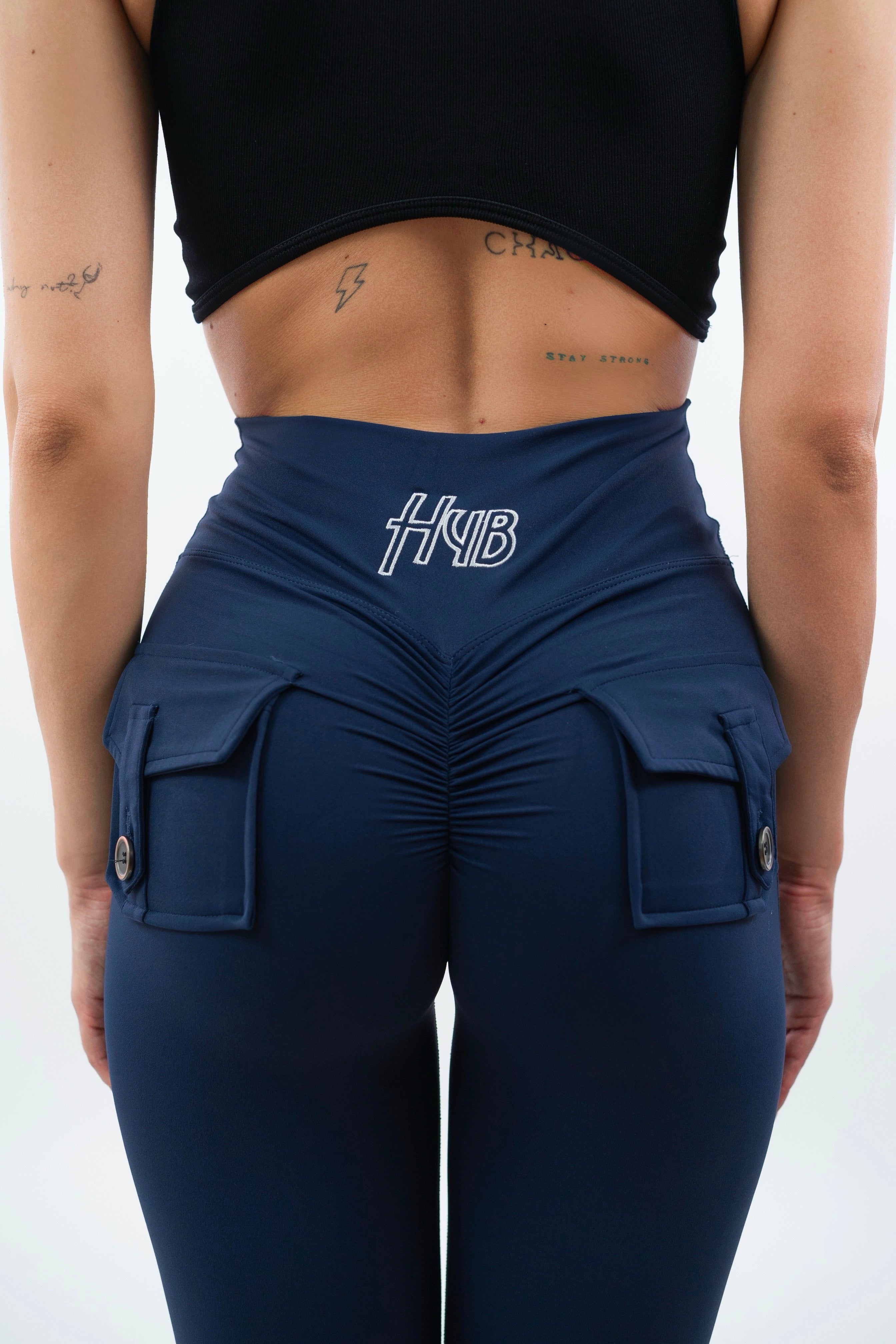 LEGGINGS A ZAMPA DI ELEFANTE VENUS BLU NAVY